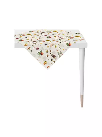 APELT | Mitteldecke 85x85 SEASON Apricot | weiss
